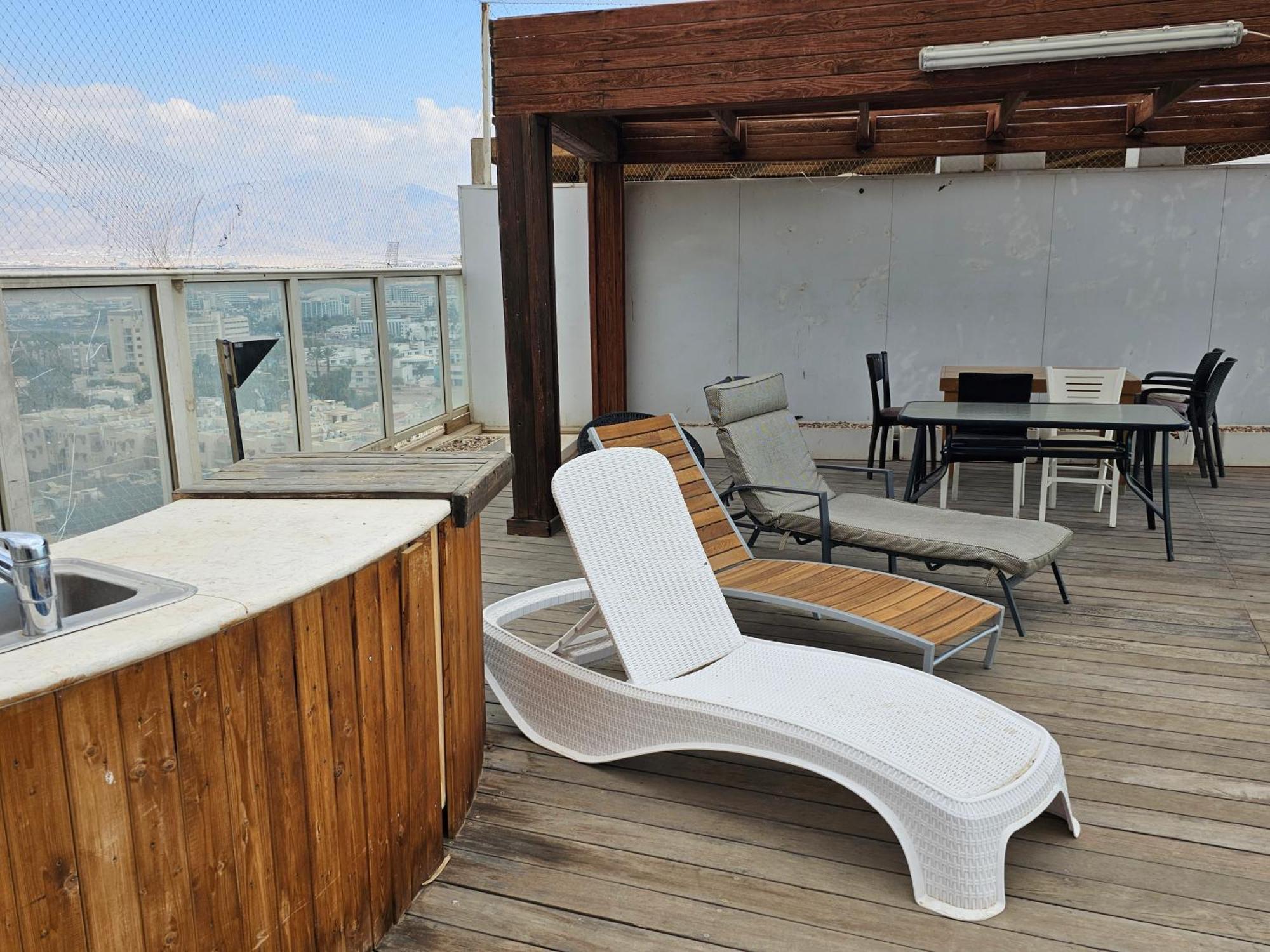 Exclusive Amdar -Residence Luxury Penthause With Privat Roof Pool Near The Sea -Best Sea View เอลัต ภายนอก รูปภาพ